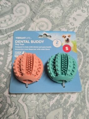Vibrant Teal Textured Dental Ball - Vibrant Life